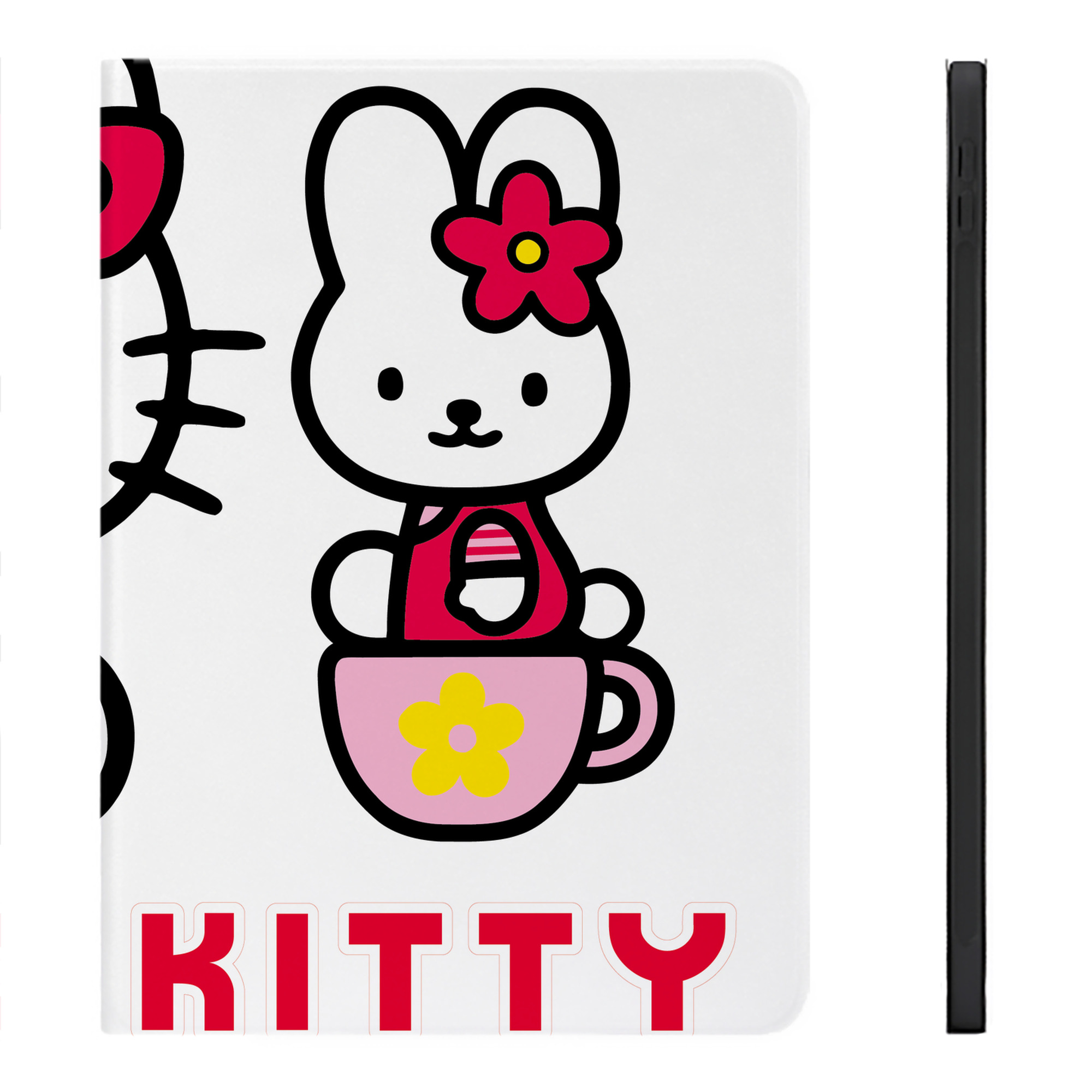 （画像用） Hello Kitty ハローキティ IPadケース ペンホルダー付き ブックスタイルデザイン